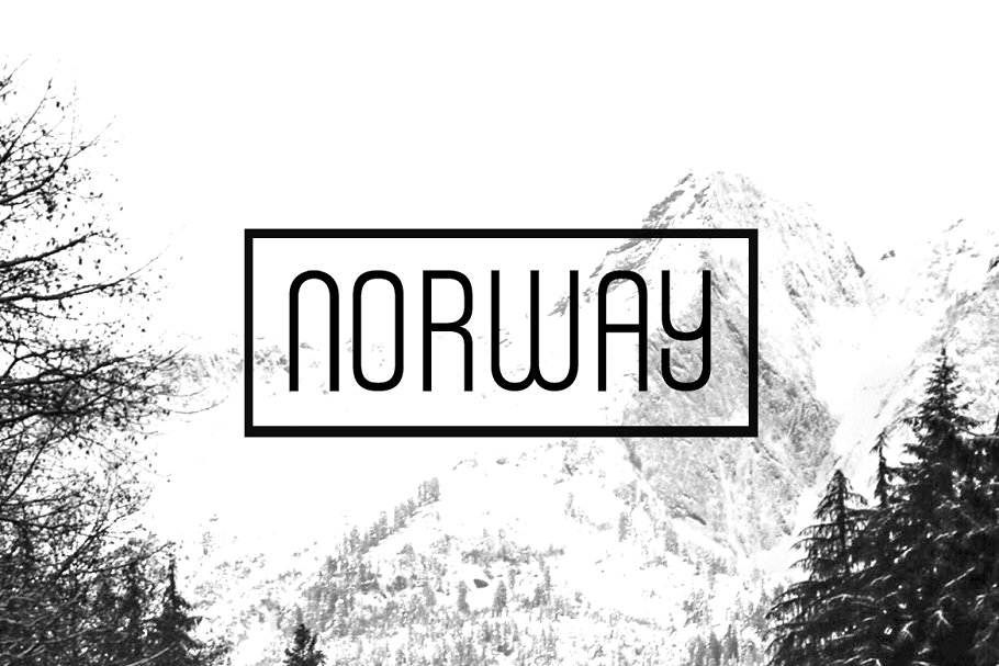 Ejemplo de fuente Norway Bold Italic